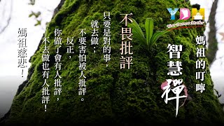 不畏批評 媽祖的叮嚀 - YDM智慧禪 20200805