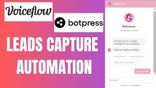 Capture Leads Chatbot | Botpress & Voiceflow | Zapier & Make.com & Google Sheets