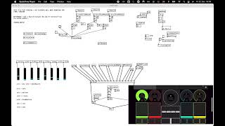 Clip to show TouchOSC working with Pure Data