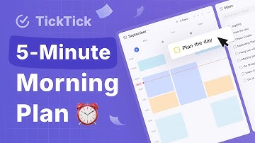 5-Minute Daily Plan: Stay Organized with GTD + Time Blocking