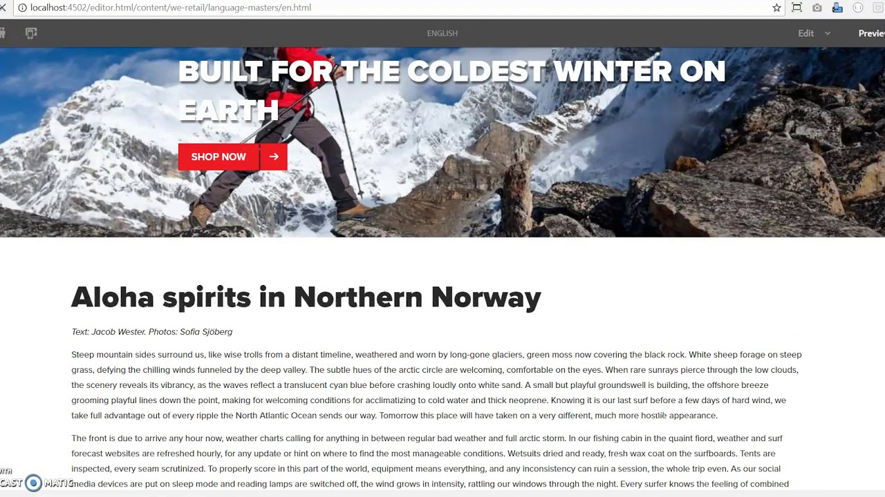 AEM - Content Fragment Authoring and adding CF to Page
