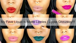 My Fave Liquid Matte Lipsticks | Lipstick Giveaway (CLOSED) by Nadira037 13,381 views 8 years ago 7 minutes, 44 seconds