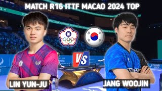 Jang Woojin vs Lin Yun-Ju R16 ITTF Macao 2024