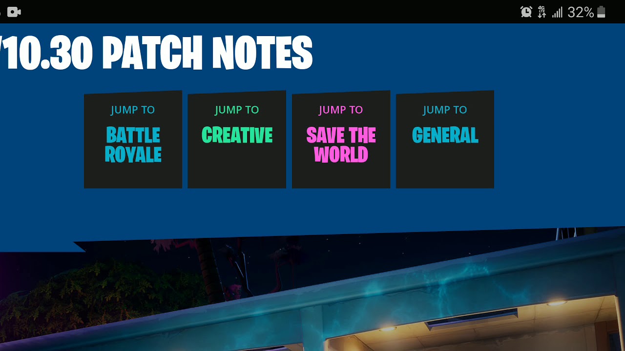 News in fortnite v10.30 update
