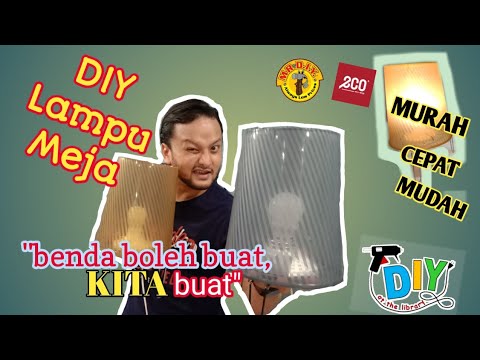  DIY  Lampu  Meja  ECO Shop Murah Cepat MrDiy Aku Share Je 