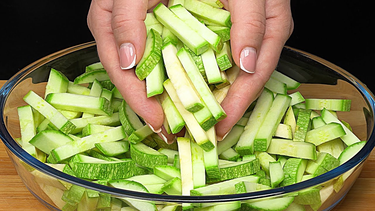 Das leckerste Zucchini-Rezept! Ich mache sie jedes Wochenende! Ganz einfach und schnell❗