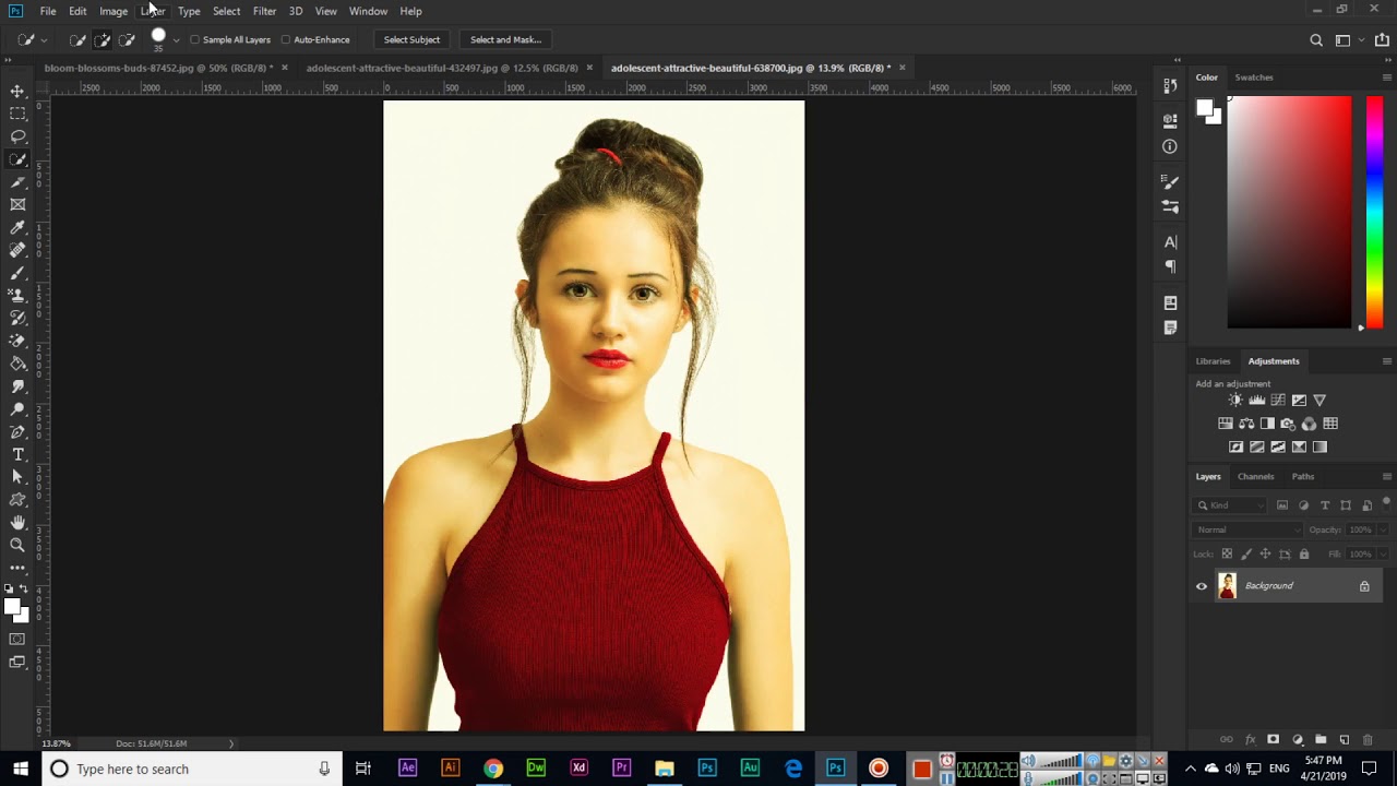 how to rotate an image in photoshop cc
