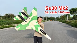 Bay thử nghiệm Su30 Mk2 sải cánh 1200mm dùng diễn tập phòng không || #4dmodel #DIY #su30
