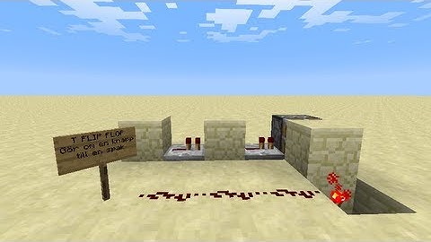 How to make a T Flip Flop in Minecraft 1.5.2