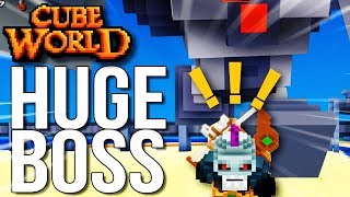 HUGE MECH BOSS FIGHT !! - Let's Play Cube World 2019 [Co-Op] | Episode #18