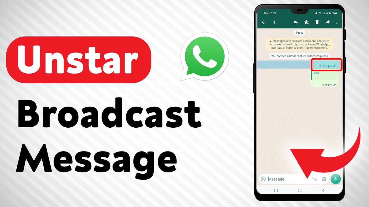 how-to-unstar-a-broadcast-message-on-whatsapp-full-guide-youtube