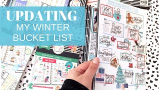 UPDATING MY WINTER BUCKET LIST | Adding Pictures to My Completed Bucket List Guide