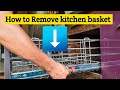 How To Remove Kitchen Basket | किचन बास्केट बाहर कैसे निकाले? how to remove modular kitchen trolley