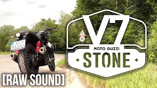 [RAW SOUND] [4K] Moto Guzzi V7 Stone