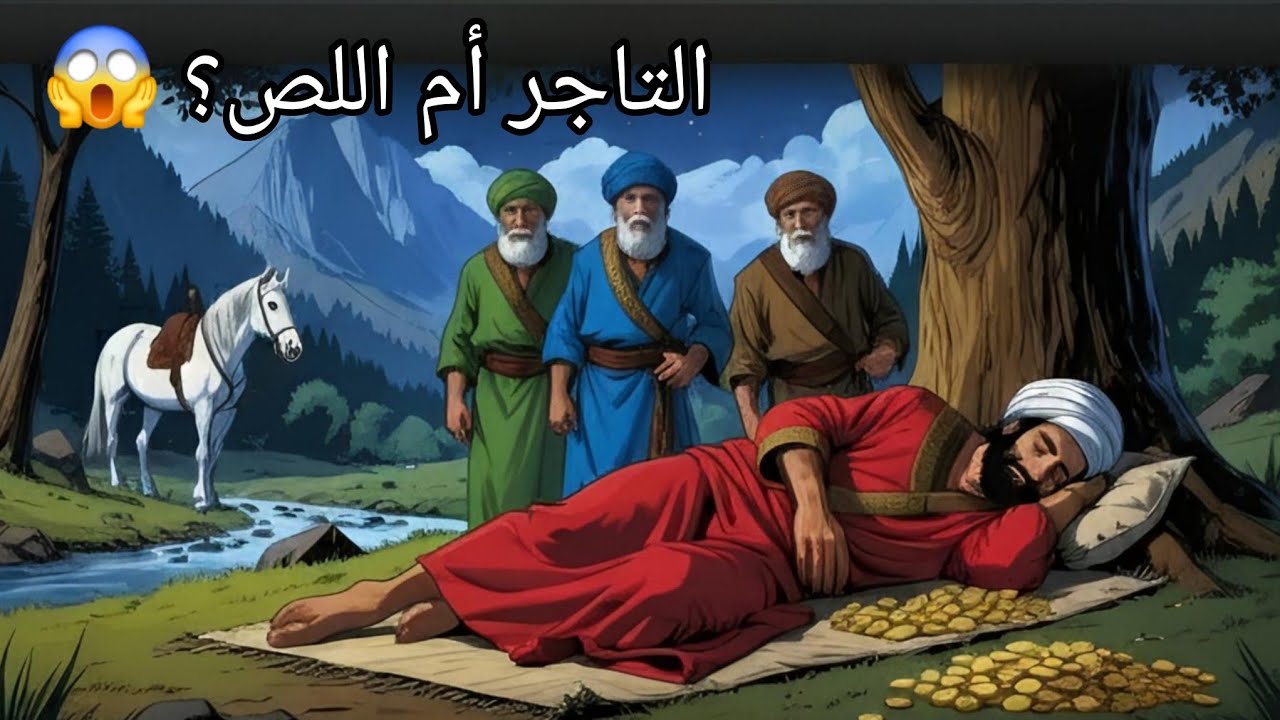 قصة التاجر الذكي واللصوص الماكرين | حكاية مؤثرة عن الطمع والعِبرة ⚡