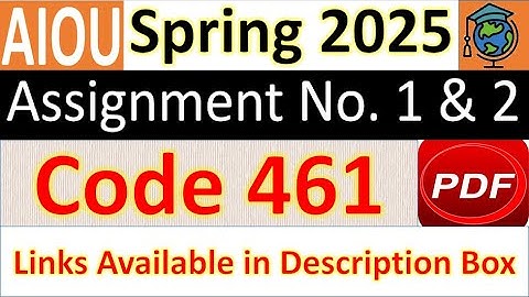 AIOU Code 461 Solved Assignment No.1 & 2 Spring 2025 || Subject: Advertising || Level: Bachelor