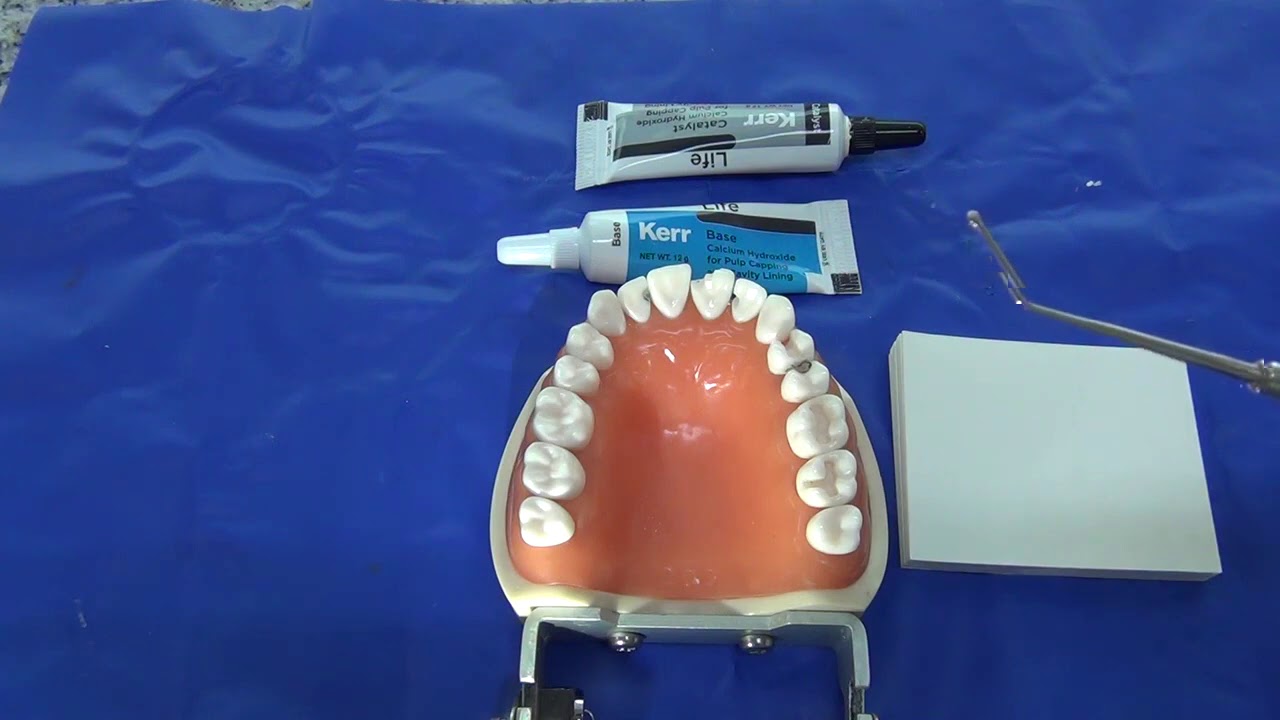 Vídeo manipulación hidróxido de calcio pasta base.