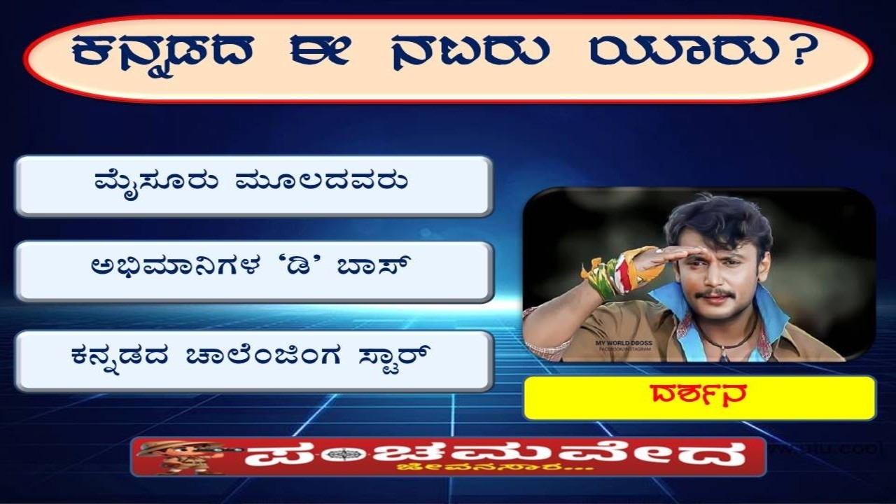 Kannada GK || ಸುಳಿವುಗಳ ಸಹಾಯದಿಂದ ಕನ್ನಡದ ನಟರನ್ನು ಗುರುತಿಸಿ ||
