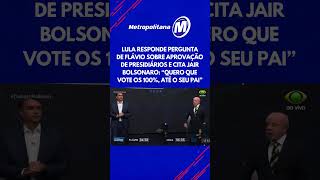 Lula answers Flávio's question about support from inmates and mentions Jair Bolsonaro