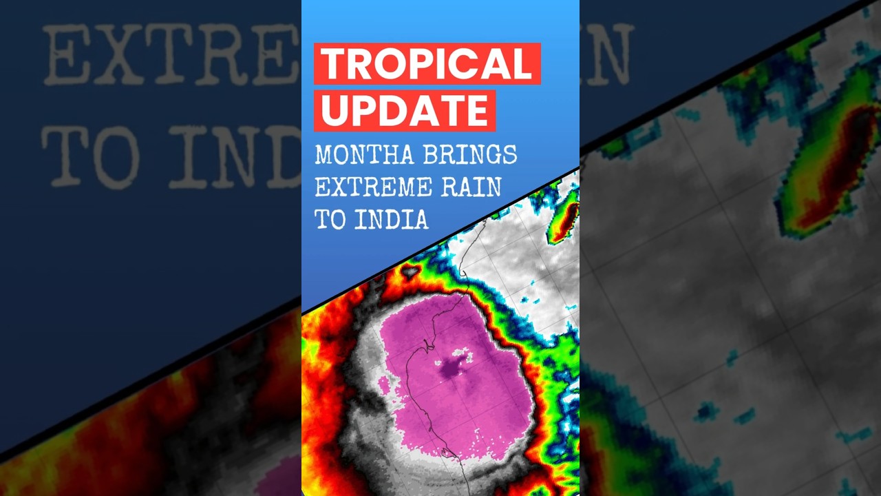 TS Montha, Heavy Rain & Surge Impacts from Cyclone... #weather #india #cyclone