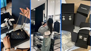 Luxury Dior & Chanel Shoes Gripsack Neckpiece Sungl Unboxing & Packing Pt - 02
