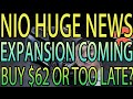 NIO EXPANSION NEWS - This Will Make NIO EXPLODE - Should You Buy NIO Stock $62 Or Wait?