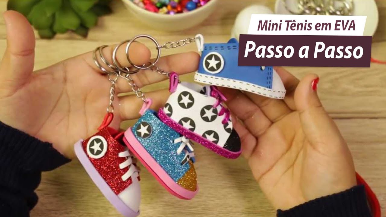 DIY - Como Fazer Mini Tênis em EVA