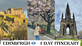 EDINBURGH, SCOTLAND TRAVEL VLOG  4 Day Itinerary including Glasgow Day Trip & Vacation Lookbook