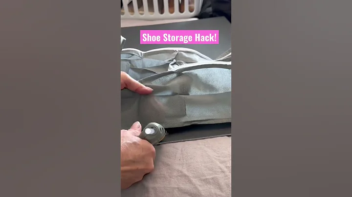 Dollar Tree Shoe Organizer @shannonskiptomylife #dollartree #dollartreeorganization