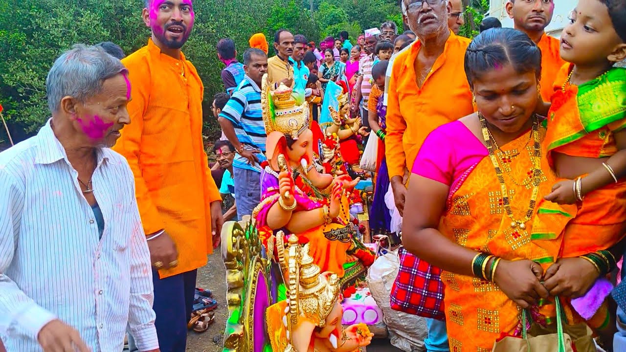 पृथ्वीवरील सर्वात सुंदर पारंपरिक गणेश विसर्जन सोहळा गाव पाटथर तालुका देवगड Devgad Sindhudurg