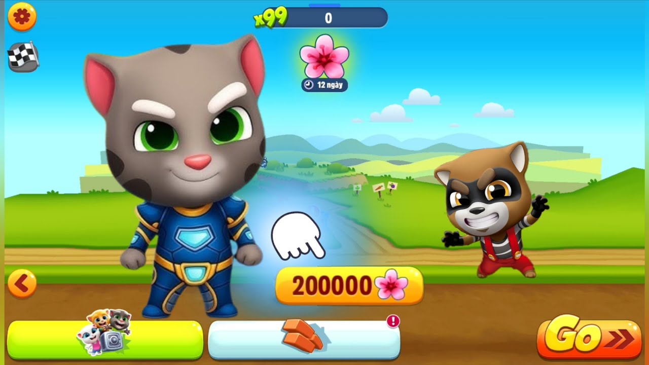 Talking Tom Gold Run Gameplay - Unlock Spring Flower Power Characters 2019