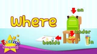 Kids Vocabulary - Where?In On Under - Learn English For Kids - English Educational Video