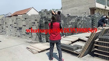 QT4-15 big output full automatic concrete flyash brick block making machine plant production line