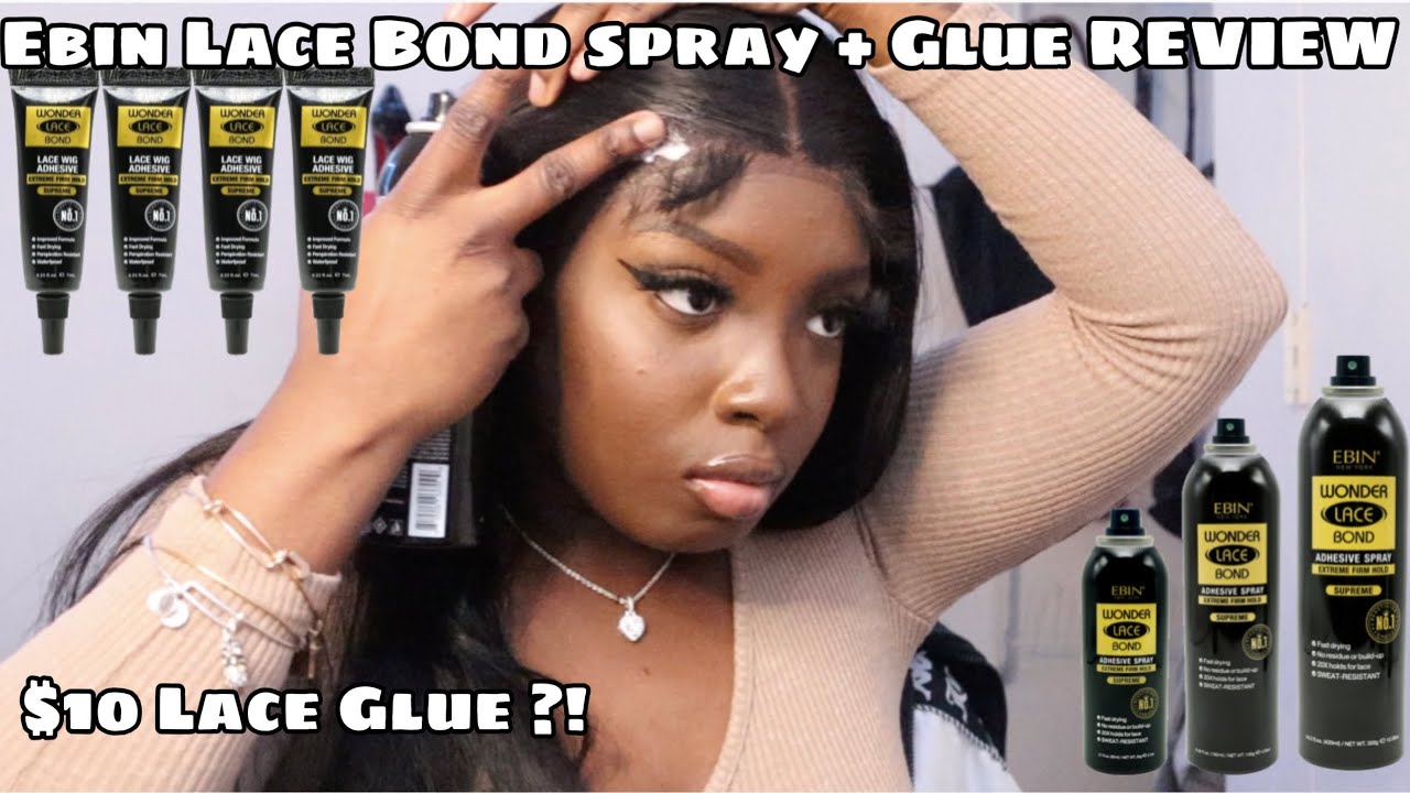 $10 WATERPROOF SUPREME EBIN LACE GLUE & SPRAY:DOES IT REALLY WORK ?!