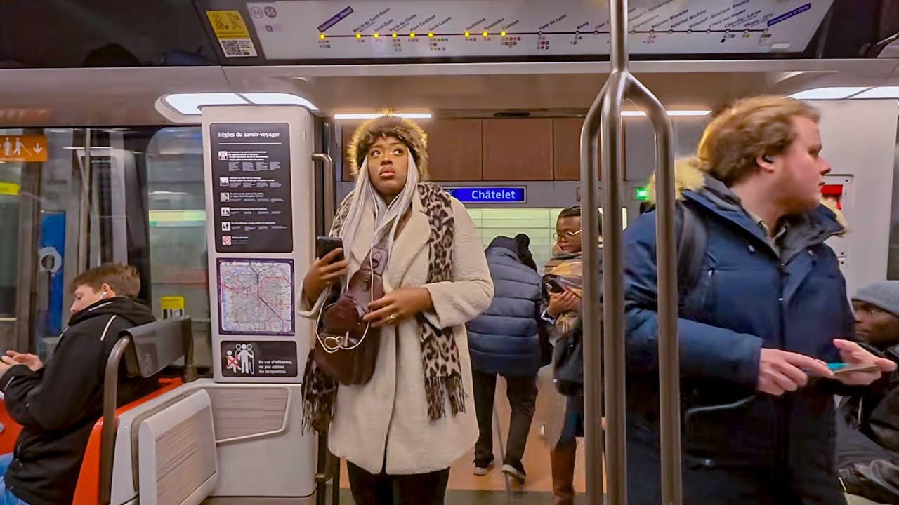 Metro walking tour Bercy line 14 to Saint lazare to 13 line Plaisance 21/11/2025