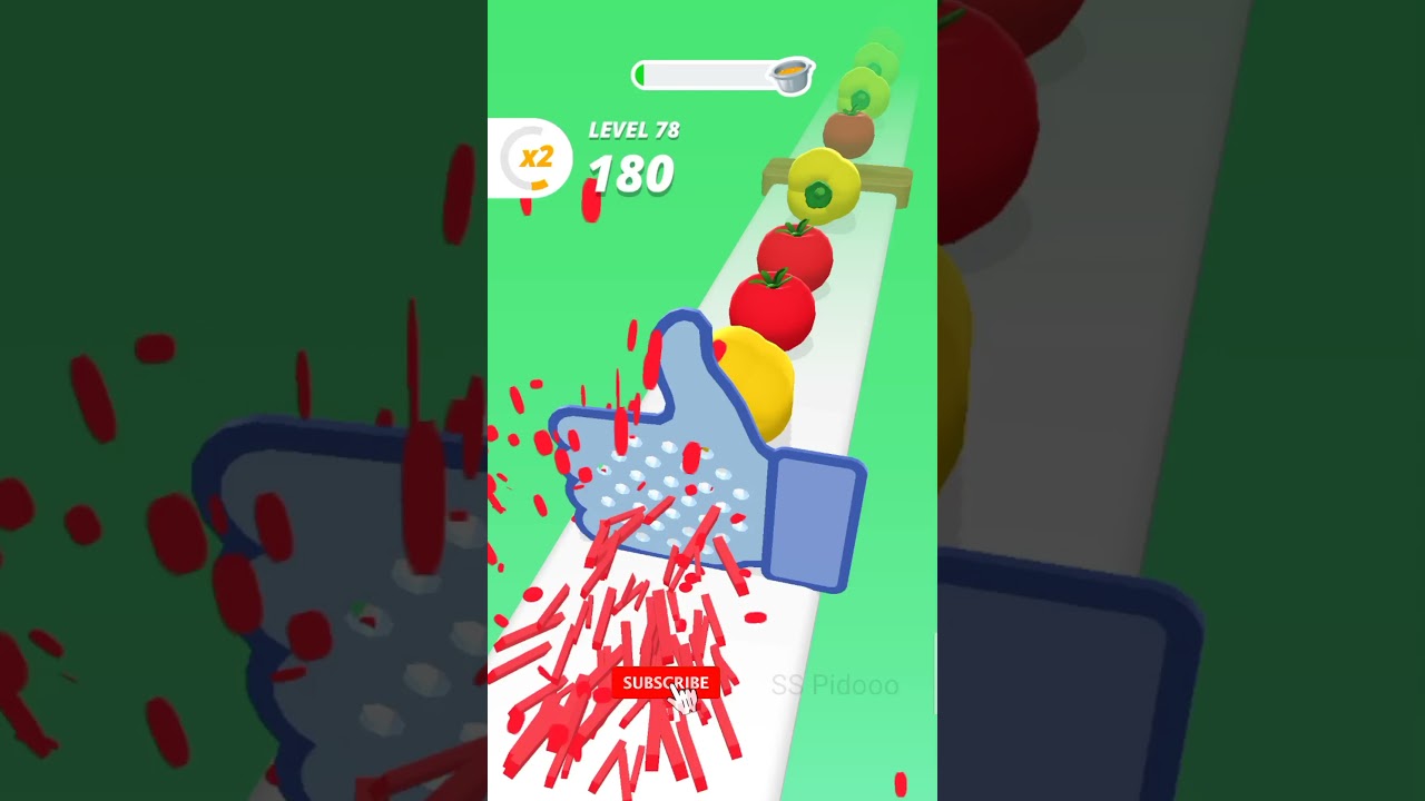 Perfect Slices - All Levels Gameplay Android (Level 78). SS Pidooo