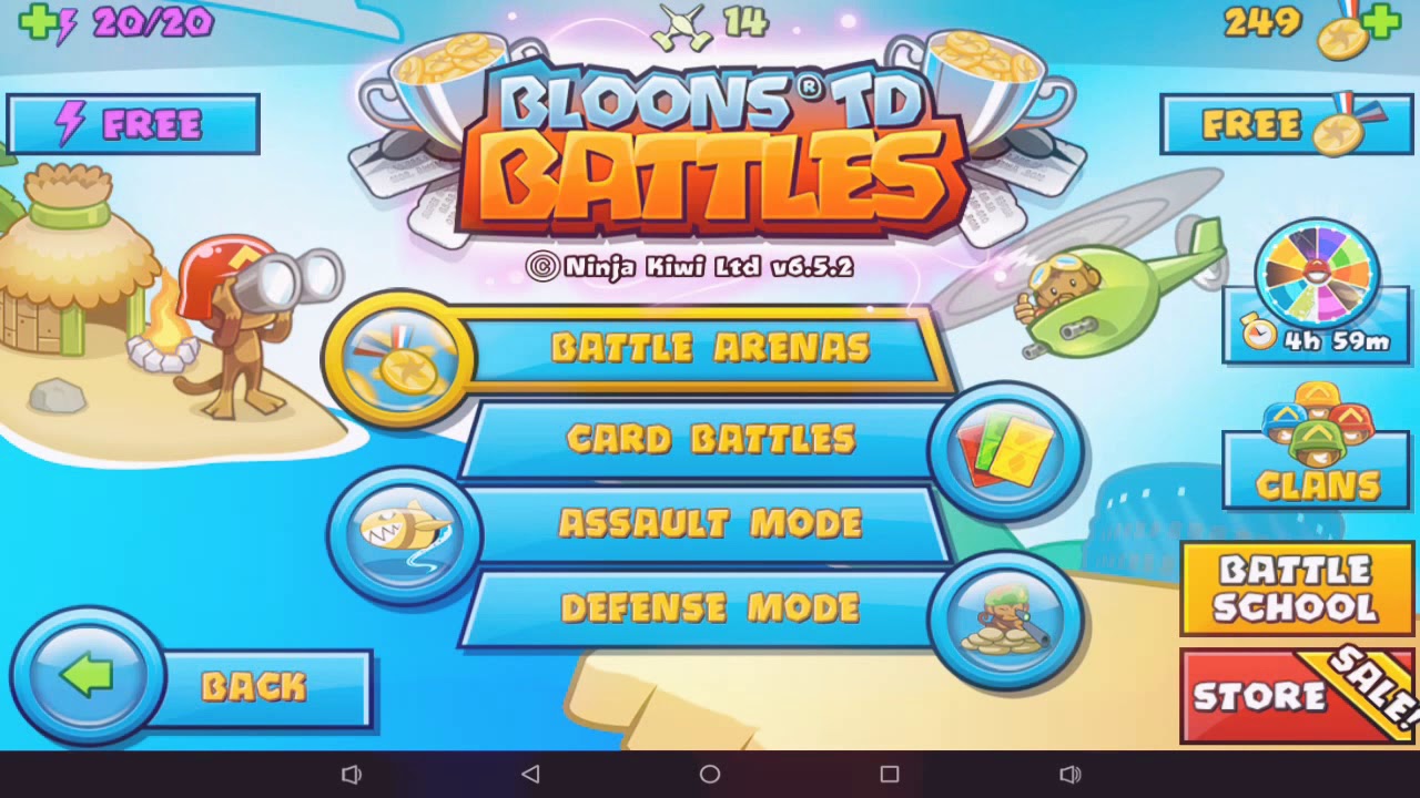 bloons td battles 2 hotkeys