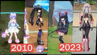 Evolution of Hyperdimension Neptunia games screenshot 4