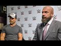 Triple H & Shawn Michaels Media Roundtable At The WWE UK Championship Tournament 2018