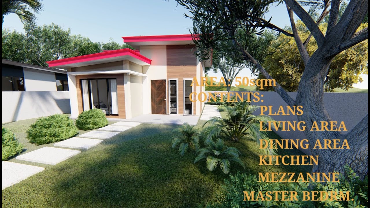 Small house design (7.5x7m) | boBuilder Works - YouTube