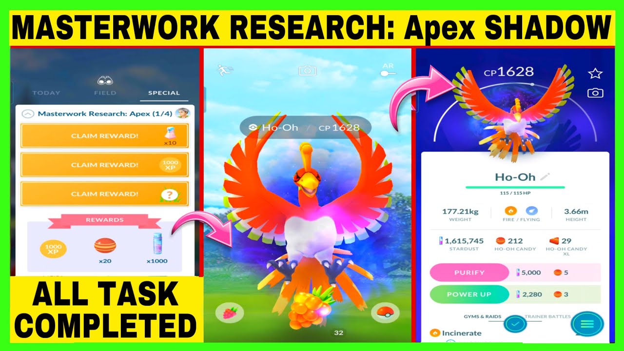 pokemon go apex research tasks