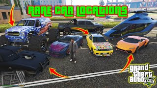 GTA V - All New Rare Car Locations in  Story Mode (XBOX, PC, PS4, PS4)