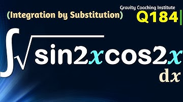 Q184 | ∫ √(sin⁡2x) cos⁡2x dx | Integrate square root sin 2x cos 2x | Integration root sin 2x cos 2x