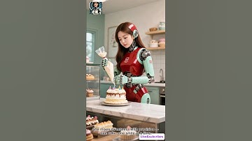 Humanoid Robot Bakes and Sells Birthday Cakes #robot #shorts #robotics #futuretech #aitechnology #ai