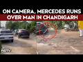On Camera, Mercedes Runs Over Man In Chandigarh. He Walks Seconds Later