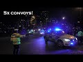 London NATO Summit Madness - FIVE police convoys meet at the SAME TIME
