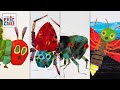 4 eric carle books  compilation  hungry caterpillar busy spider quiet cricket lonely firefly