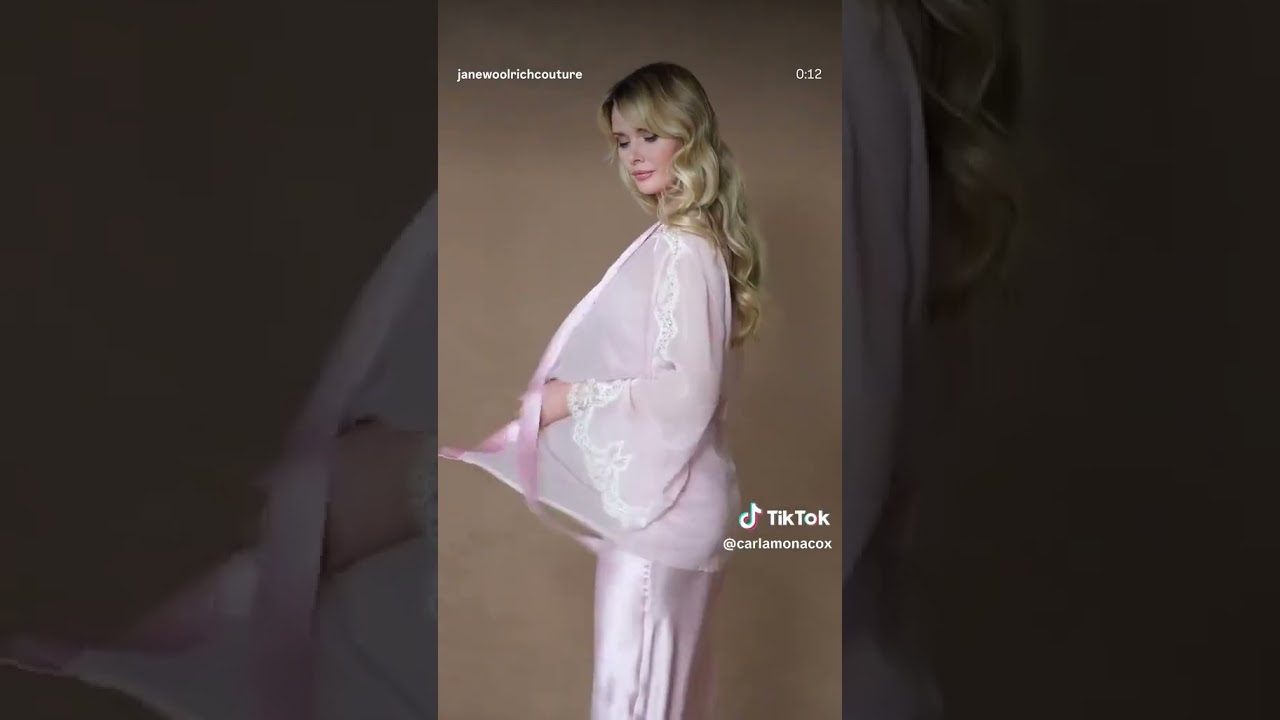 Wendy loves wearing a pink satin pyjamas set xxx xx