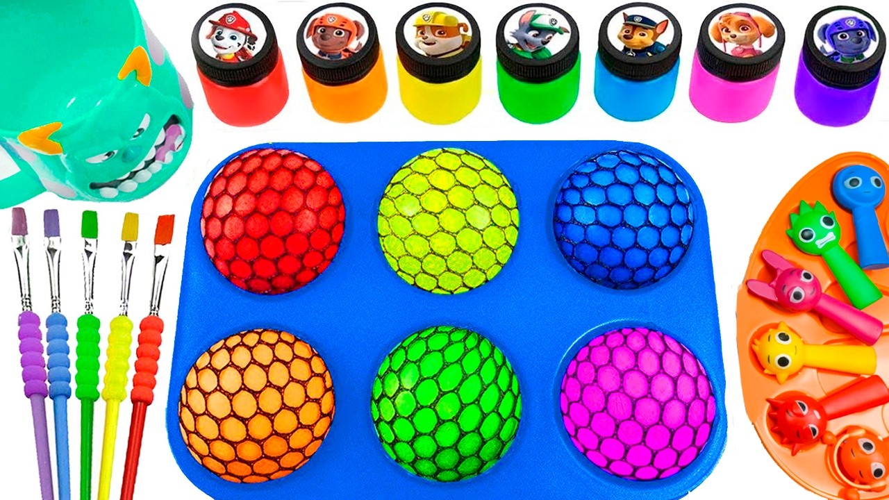 Satisfying Video l DIY How To Make Rainbow Magic Sparkle Bubles from Slimes Candies Crunch Like ASMR