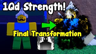 I Reached 1qd Power And Unlocked Final Transformation - Anime Fighting Simulator X Roblox